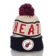 MITCHELL AND NESS MIAMI HEAT CUFFED WINTER BONNET