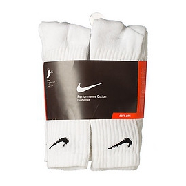 NIKE 6 PACK CREW CHAUSSETTE