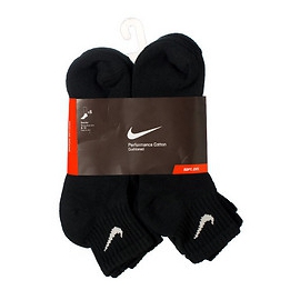 NIKE 6 PACK QUARTER CHAUSSETTE
